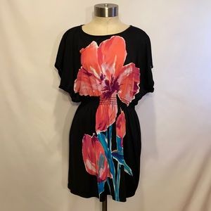 Small black summer flower dress